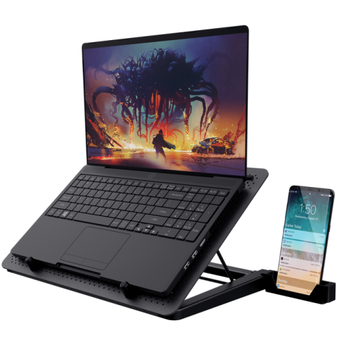 Купить Подставка для ноутбука TRUST GXT 1125 Quno Laptop Cooling Stand (23581) Black - цена в Харькове, Киеве, Днепре, Одессе
в интернет-магазине Telemart фото