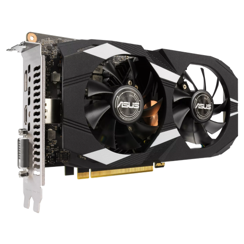 Купить Видеокарта Asus GeForce GTX 1650 Dual OC 4096MB (DUAL-GTX1650-O4GD6-P FR) Factory Recertified с проверкой совместимости: обзор, характеристики, цена в Киеве, Днепре, Одессе, Харькове, Украине | интернет-магазин TELEMART.UA фото