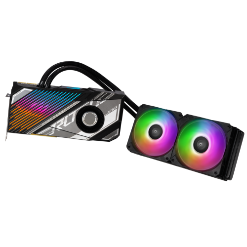 Продать Видеокарта Asus ROG Strix LC GeForce RTX 3090 Ti OC 24576MB (ROG-STRIX-LC-RTX3090TI-O24G-GAMING FR) Factory Recertified по Trade-In интернет-магазине Телемарт - Киев, Днепр, Украина фото