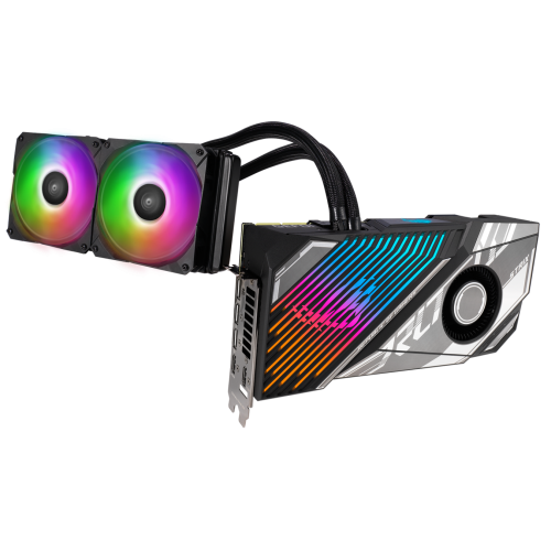 Продать Видеокарта Asus ROG Strix LC GeForce RTX 3090 Ti OC 24576MB (ROG-STRIX-LC-RTX3090TI-O24G-GAMING FR) Factory Recertified по Trade-In интернет-магазине Телемарт - Киев, Днепр, Украина фото