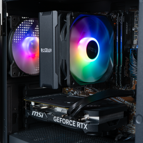 Купить Компьютер HEXO Gaming RTX3050 Base (HGB-3600N3050-16S500BK) Black - цена в Харькове, Киеве, Днепре, Одессе
в интернет-магазине Telemart фото