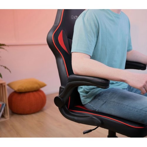 Игровое кресло Trust GXT 704 Ravy (24219) Black/Red купить в Украине: Киев, Днепр, Харьков, Одесса  | Низкая цена, отзывы, характеристики от TELEMART фото