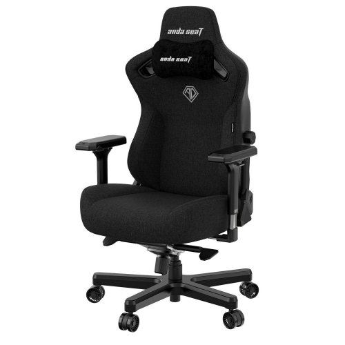 Ігрове крісло Anda Seat Kaiser 3 L (AD12YDC-L-01-B-CF) Black купити в Україні: Київ, Львів, Хмельницький, Тернопіль, Івано-Франківськ | Низька ціна, відгуки, характеристики від TELEMART фото
