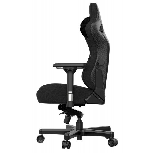 Ігрове крісло Anda Seat Kaiser 3 L (AD12YDC-L-01-B-CF) Black купити в Україні: Київ, Львів, Хмельницький, Тернопіль, Івано-Франківськ | Низька ціна, відгуки, характеристики від TELEMART фото