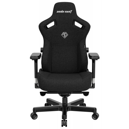 Купити Ігрове крісло Anda Seat Kaiser 3 L (AD12YDC-L-01-B-CF) Black - ціна в Києві, Львові, Вінниці, Хмельницькому, Франківську, Україні | інтернет-магазин TELEMART.UA фото