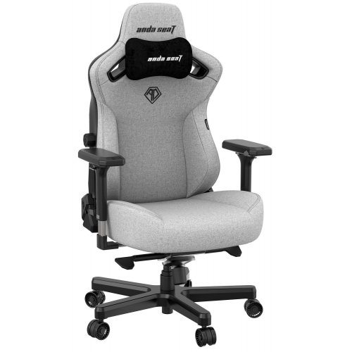 Купить Игровое кресло Anda Seat Kaiser 3 L (AD12YDC-L-01-G-PV/F) Grey - цена в Харькове, Киеве, Днепре, Одессе
в интернет-магазине Telemart фото