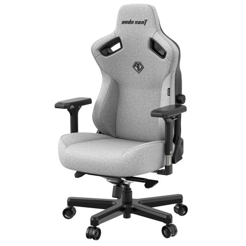 Купить Игровое кресло Anda Seat Kaiser 3 L (AD12YDC-L-01-G-PV/F) Grey - цена в Харькове, Киеве, Днепре, Одессе
в интернет-магазине Telemart фото