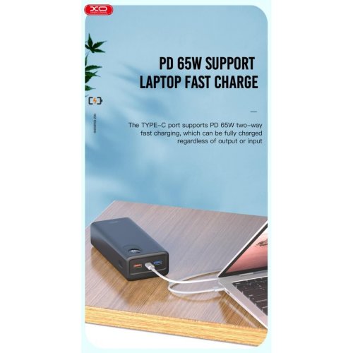 Powerbank XO PR169 30000mAh 65W Black купить в Украине | Telemart фото