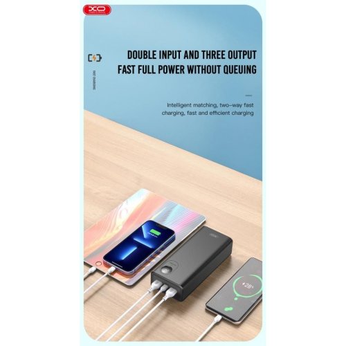 Powerbank XO PR169 30000mAh 65W Black купить в Украине | Telemart фото