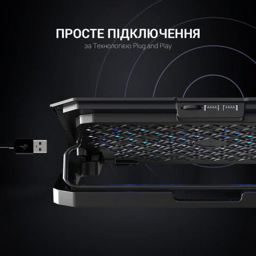 Підставка для ноутбука GamePro CP413 Black купити в Україні | Telemart фото