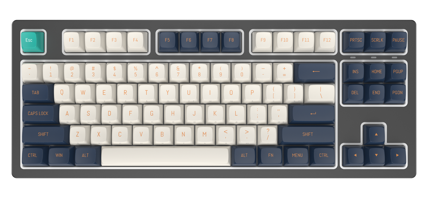 Купити Клавіатура Dark Project KD87B PBT Mechanical Gateron Cap Teal ...
