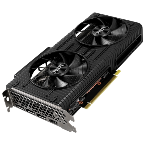 Photo Video Graphic Card Palit GeForce RTX 3060 Ti Dual V1 LHR 8192MB (NE6306T019P2-190AD FR) Factory Recertified