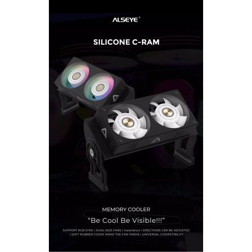 Купить Охлаждение для ОЗУ Alseye C RAM ARGB White - цена в Харькове, Киеве, Днепре, Одессе
в интернет-магазине Telemart фото