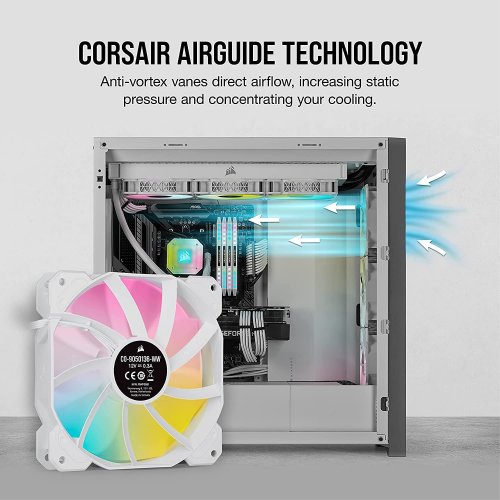 Продати Кулер для корпуса Corsair iCUE SP120 RGB ELITE Triple Pack with Lighting Node CORE (CO-9050137-WW) White за Trade-In у інтернет-магазині Телемарт - Київ, Дніпро, Україна фото