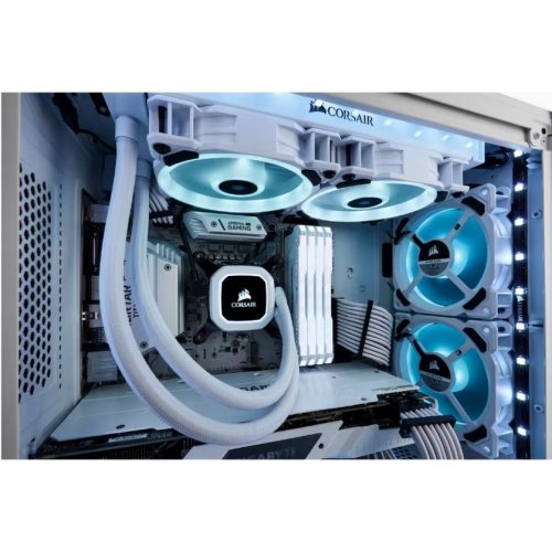 Photo Corsair LL120 RGB Dual Light Loop Triple Pack with Lighting Node PRO (CO-9050092-WW) White