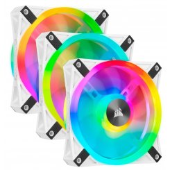 Фото Кулер для корпуса Corsair iCUE QL120 RGB Triple Fan Kit with Lighting Node CORE (CO-9050104-WW) White