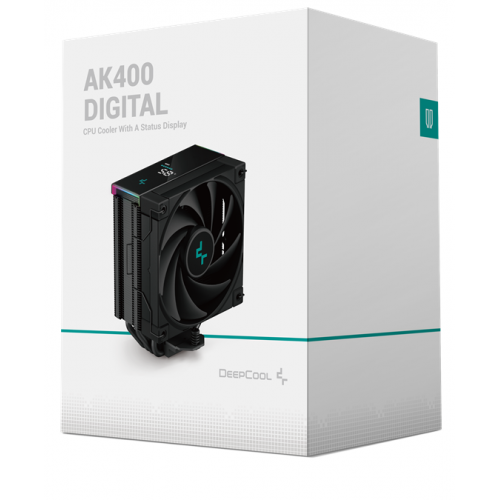 Кулер Deepcool AK400 DIGITAL (R-AK400-BKADMN-G) Black купити в Україні: Київ, Львів, Хмельницький, Тернопіль, Івано-Франківськ | Перевірка сумісності, низька ціна, відгуки, характеристики від TELEMART фото