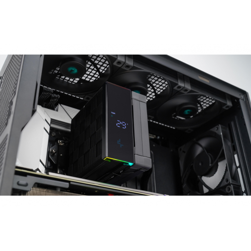 Кулер Deepcool AK400 DIGITAL (R-AK400-BKADMN-G) Black купити в Україні: Київ, Львів, Хмельницький, Тернопіль, Івано-Франківськ | Перевірка сумісності, низька ціна, відгуки, характеристики від TELEMART фото