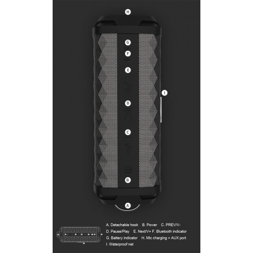 Портативная акустика Remax RB-M12 (6954851275718) Black купить в Украине | Telemart фото