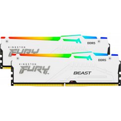 ОЗУ Kingston DDR5 32GB (2x16GB) 5200Mhz FURY Beast RGB White (KF552C36BWEAK2-32)