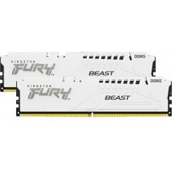 ОЗП Kingston DDR5 32GB (2x16GB) 5200Mhz FURY Beast White (KF552C36BWEK2-32)