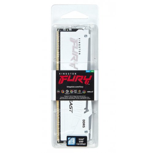 Фото ОЗП Kingston DDR5 32GB 6000Mhz FURY Beast RGB White (KF560C36BWEA-32)