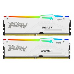 ОЗП Kingston DDR5 32GB (2x16GB) 6000Mhz FURY Beast RGB White (KF560C36BWEAK2-32)