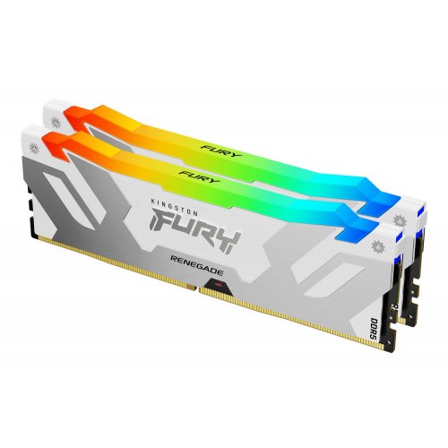 Photo RAM Kingston DDR5 32GB (2x16GB) 6000Mhz FURY Renegade RGB White (KF560C32RWAK2-32)