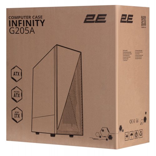 Купить Корпус 2E Gaming INFINITY G205А без БП (2E-G205A) Black с проверкой совместимости: обзор, характеристики, цена в Киеве, Днепре, Одессе, Харькове, Украине | интернет-магазин TELEMART.UA фото