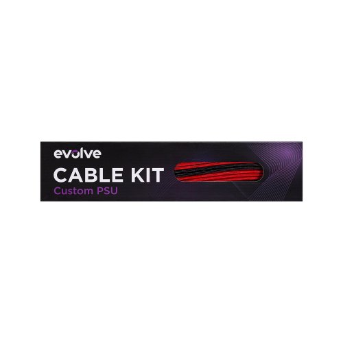 Купить Набор кастомных кабелей питания EVOLVE Custom Extension PSU Cable Kit 0.3m (EV-EPSUMF-03BKR) Black/Red - цена в Харькове, Киеве, Днепре, Одессе
в интернет-магазине Telemart фото