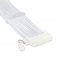 Кастомний кабель живлення EVOLVE 24 pin Mash Type ARGB (EV-24PRRGB-W) White
