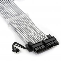 Кастомний кабель живлення EVOLVE 24 pin Mash Type ARGB (EV-24PRRGB-SL) Silver