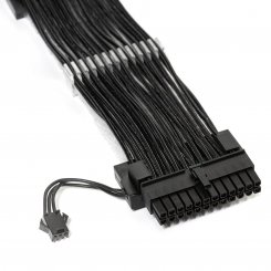 Кастомний кабель живлення EVOLVE 24 pin Mash Type ARGB (EV-24PMRGB-BK) Black