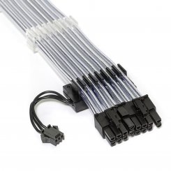 Кастомні кабелі для відеокарти EVOLVE 2 x 8 pin Row Type ARGB (EV-2PCIERRGB-SL) Silver