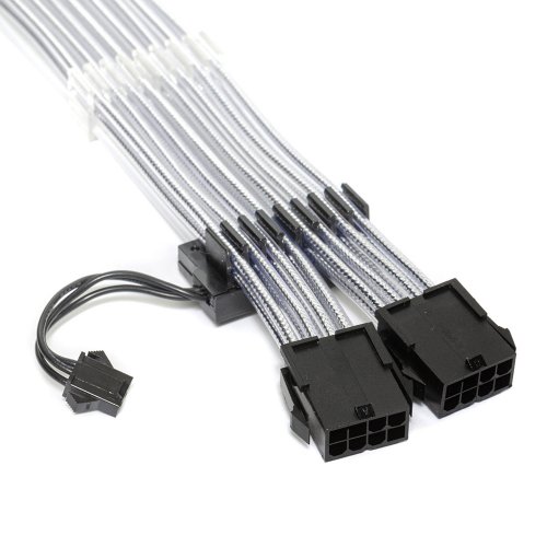 Купить Кастомные кабели для видеокарты EVOLVE 2 x 8 pin Row Type ARGB (EV-2PCIERRGB-SL) Silver - цена в Харькове, Киеве, Днепре, Одессе
в интернет-магазине Telemart фото