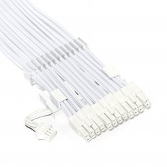Кастомні кабелі для відеокарти EVOLVE 3 x 8 pin Mash Type ARGB (EV-3PCIEMRGB-W) White