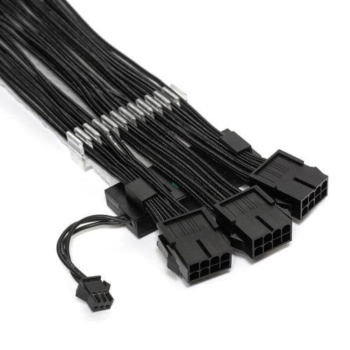 Купить Кастомные кабели для видеокарты EVOLVE 3 x 8 pin Mash Type ARGB (EV-3PCIEMRGB-BK) Black - цена в Харькове, Киеве, Днепре, Одессе
в интернет-магазине Telemart фото