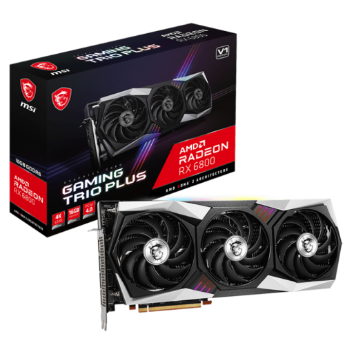 Продать Видеокарта MSI Radeon RX 6800 GAMING TRIO PLUS V1 16384MB (RADEON RX 6800 GAMING TRIO PLUS 16G V1) по Trade-In интернет-магазине Телемарт - Киев, Днепр, Украина фото