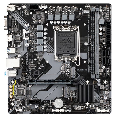 Photo Motherboard Gigabyte B760M H DDR4 (s1700, Intel B760)