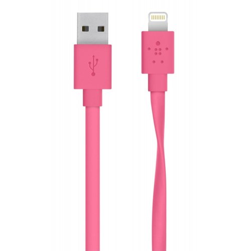 Купить USB Кабель Belkin MIXIT Flat Lightning 1.2m (F8J148bt04) Pink - цена в Харькове, Киеве, Днепре, Одессе
в интернет-магазине Telemart фото