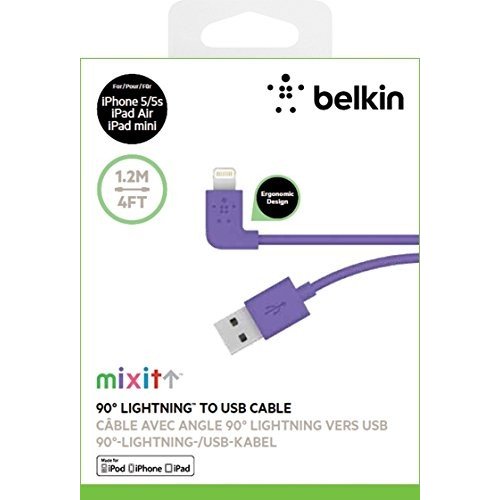 Купить USB Кабель Belkin MIXIT Flat Lightning 1.2m (F8J148bt04) Purple - цена в Харькове, Киеве, Днепре, Одессе
в интернет-магазине Telemart фото