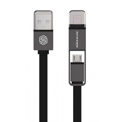 Купить USB Кабель Nillkin Plus Lightning & Micro USB 1.2m Black - цена в Харькове, Киеве, Днепре, Одессе
в интернет-магазине Telemart фото