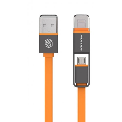 Купить USB Кабель Nillkin Plus Lightning & Micro USB 1.2m Orange - цена в Харькове, Киеве, Днепре, Одессе
в интернет-магазине Telemart фото