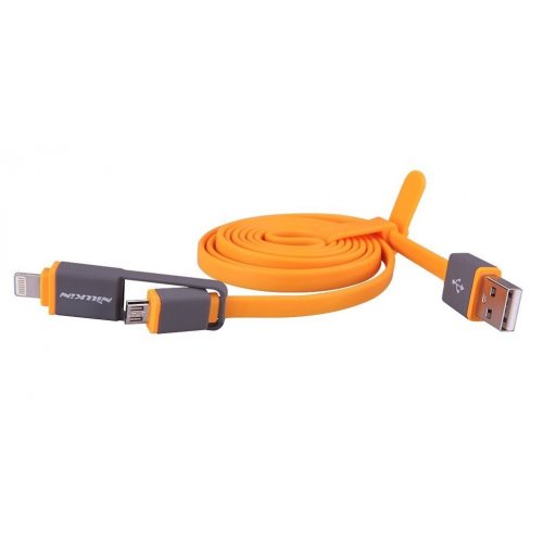 Купить USB Кабель Nillkin Plus Lightning & Micro USB 1.2m Orange - цена в Харькове, Киеве, Днепре, Одессе
в интернет-магазине Telemart фото