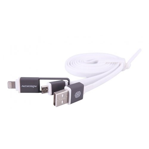 Купить USB Кабель Nillkin Plus Lightning & Micro USB 1.2m White - цена в Харькове, Киеве, Днепре, Одессе
в интернет-магазине Telemart фото
