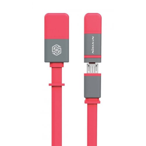 Купить USB Кабель Nillkin Plus II Lightning & Micro USB 1.2m Red - цена в Харькове, Киеве, Днепре, Одессе
в интернет-магазине Telemart фото