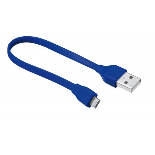 Купити USB Кабель Trust URBAN Flat Micro USB 0.2m Blue - ціна в Києві, Львові, Вінниці, Хмельницькому, Франківську, Україні | інтернет-магазин TELEMART.UA фото