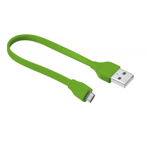 Купити USB Кабель Trust URBAN Flat Micro USB 0.2m Lime - ціна в Києві, Львові, Вінниці, Хмельницькому, Франківську, Україні | інтернет-магазин TELEMART.UA фото