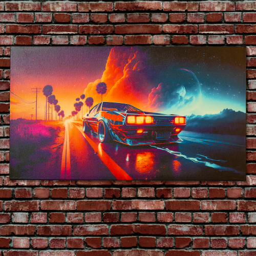 Купить Картина Evolve Wall Art Retrowave v1 - цена в Харькове, Киеве, Днепре, Одессе
в интернет-магазине Telemart фото