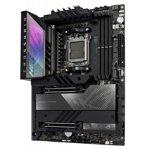 Продать Seller recertified материнская плата Asus ROG CROSSHAIR X670E HERO (sAM5, X670) (Следы использования, 503863) по Trade-In интернет-магазине Телемарт - Киев, Днепр, Украина фото